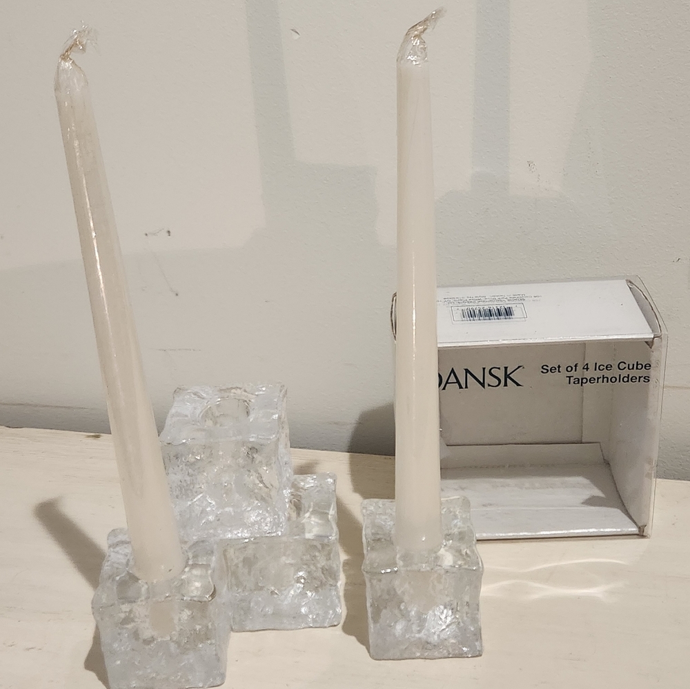 NIB 4 Dansk Ice Cube Taperholder